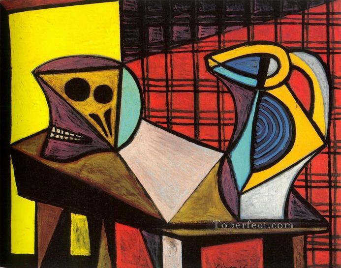 Crane et pichet 1946 Cubism Oil Paintings